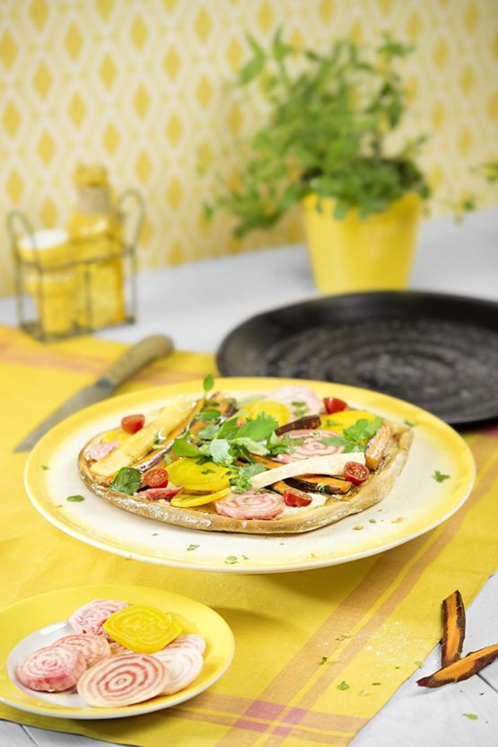 Kaiser Delicious Crossini 647692 Pizza Tray with Thermal Base and Grooves 37 x 35 x 2.5 cm - Image 3