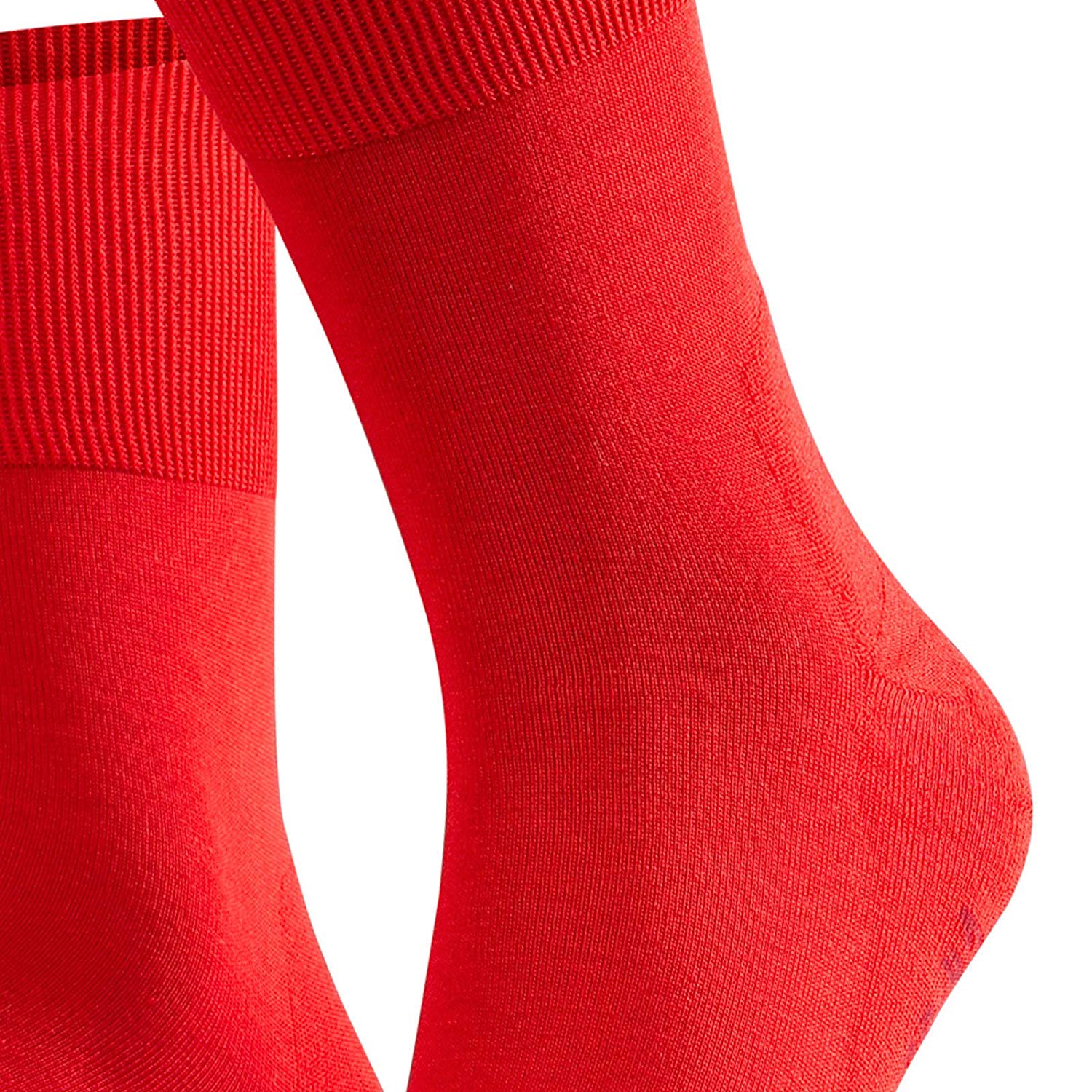 FALKE Unisex Run U Sso Cotton Plain 1 Pair Socks, Red Fire 8150, 4-5 - Image 3