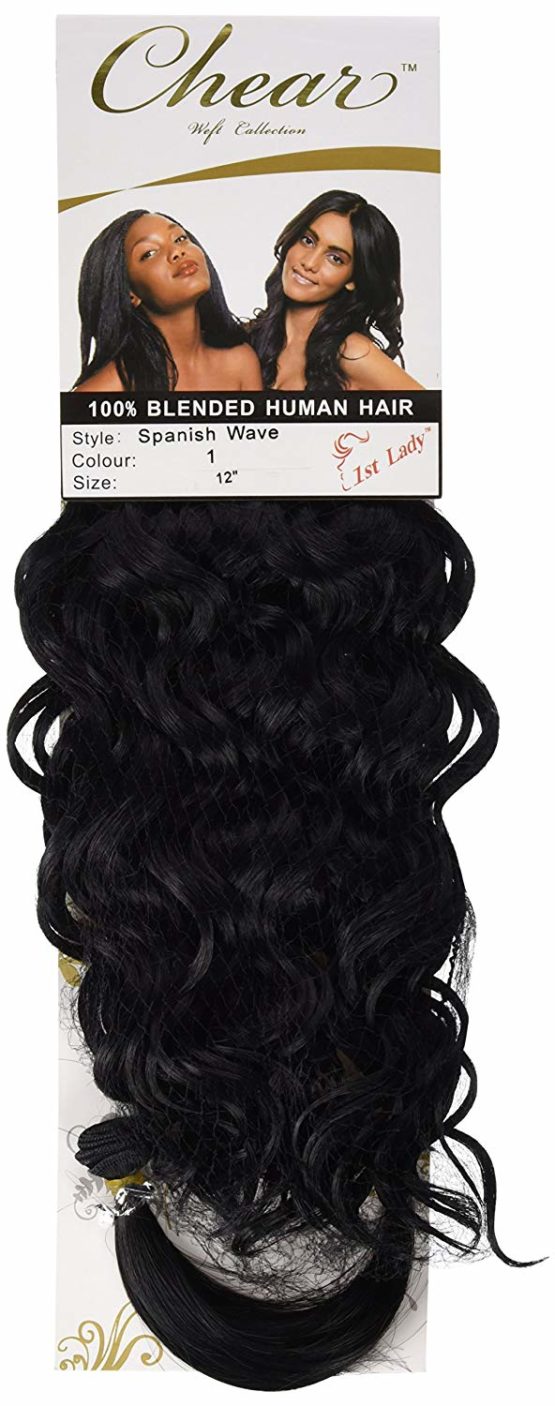 Chear Spanish Wave Weft Human Hair Extension with Premium Blend Weave