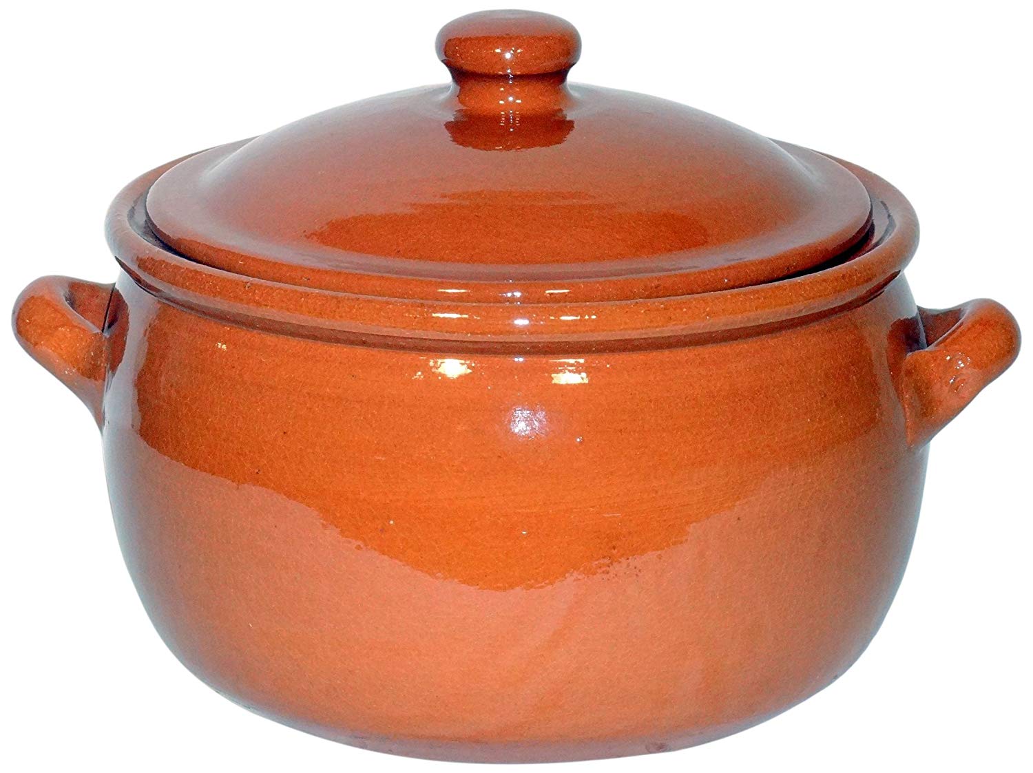 Amazing Cookware SB112 Natural Terracotta 5 Litre Stew Pot, Brown, 24 cm x 29 cm x 21.5 cm