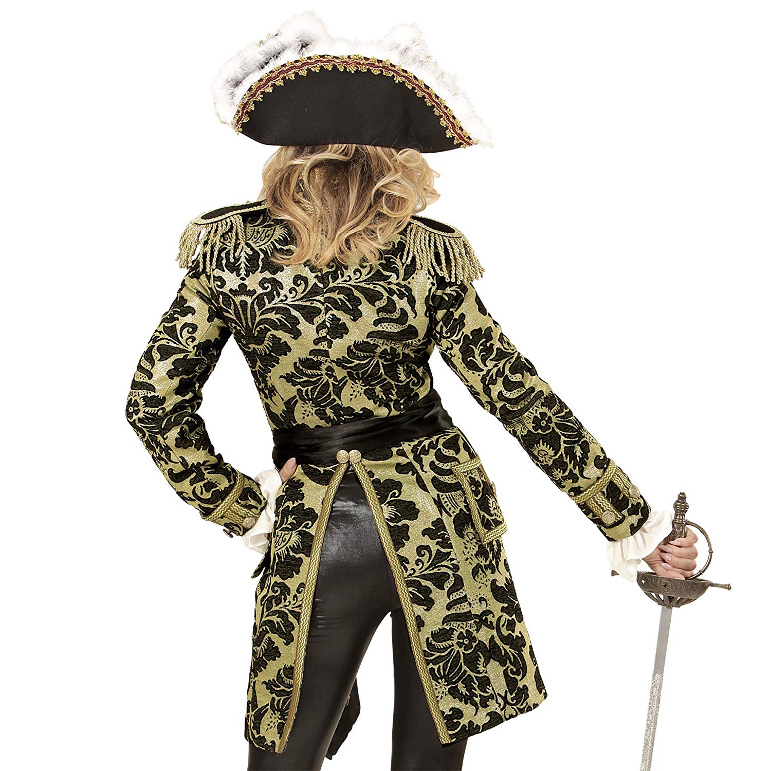 Widmann women's jacquard parade costume, Gold, L - Image 3