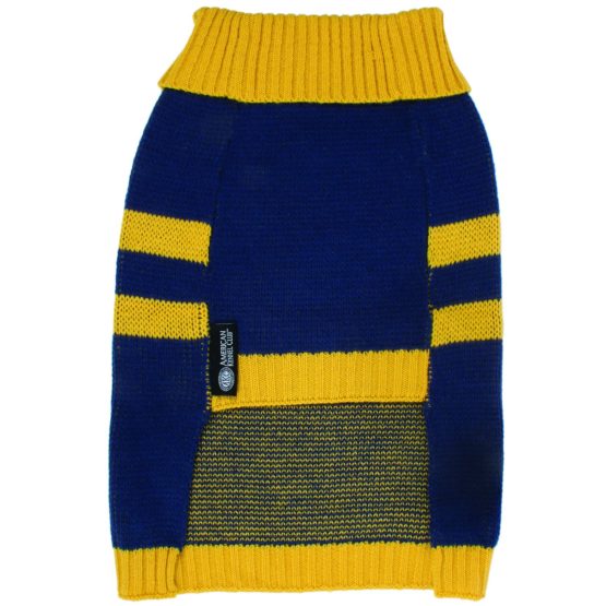Bh Pet Gear Navy/Yellw-Stripe Sweater Large, Acrylic, Multicolour, 45.72x25.4x0.76 cm - Image 2
