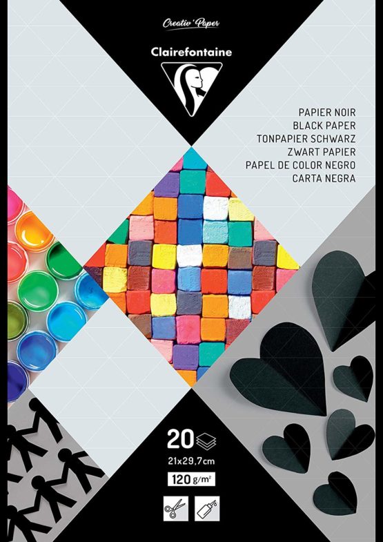 Clairefontaine PaperTouch Black Paper, A4, 120 g, 20 Sheets