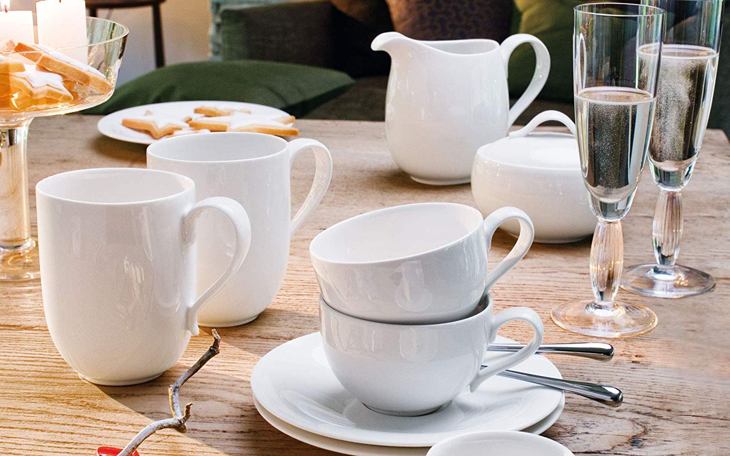 Villeroy & Boch, New Cottage Basic Coffee Cup, Simple Premium Porcelain Cup in White, Timeless and Clear Design - Image 2