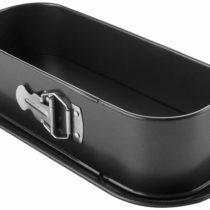 IBILI Springform Set reactangular with Extra Base 30x11 cm, rolled steel plate, Black, 30 x 11 x 8 cm