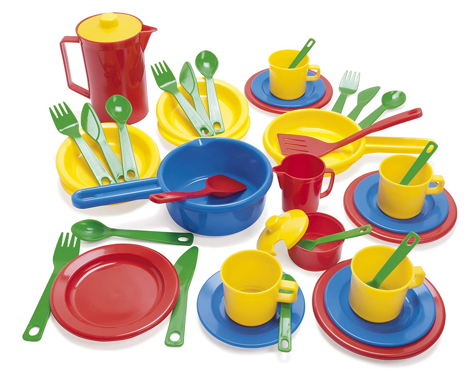 Dantoy Kitchen Play Time Set (42 Pieces), Multicolor