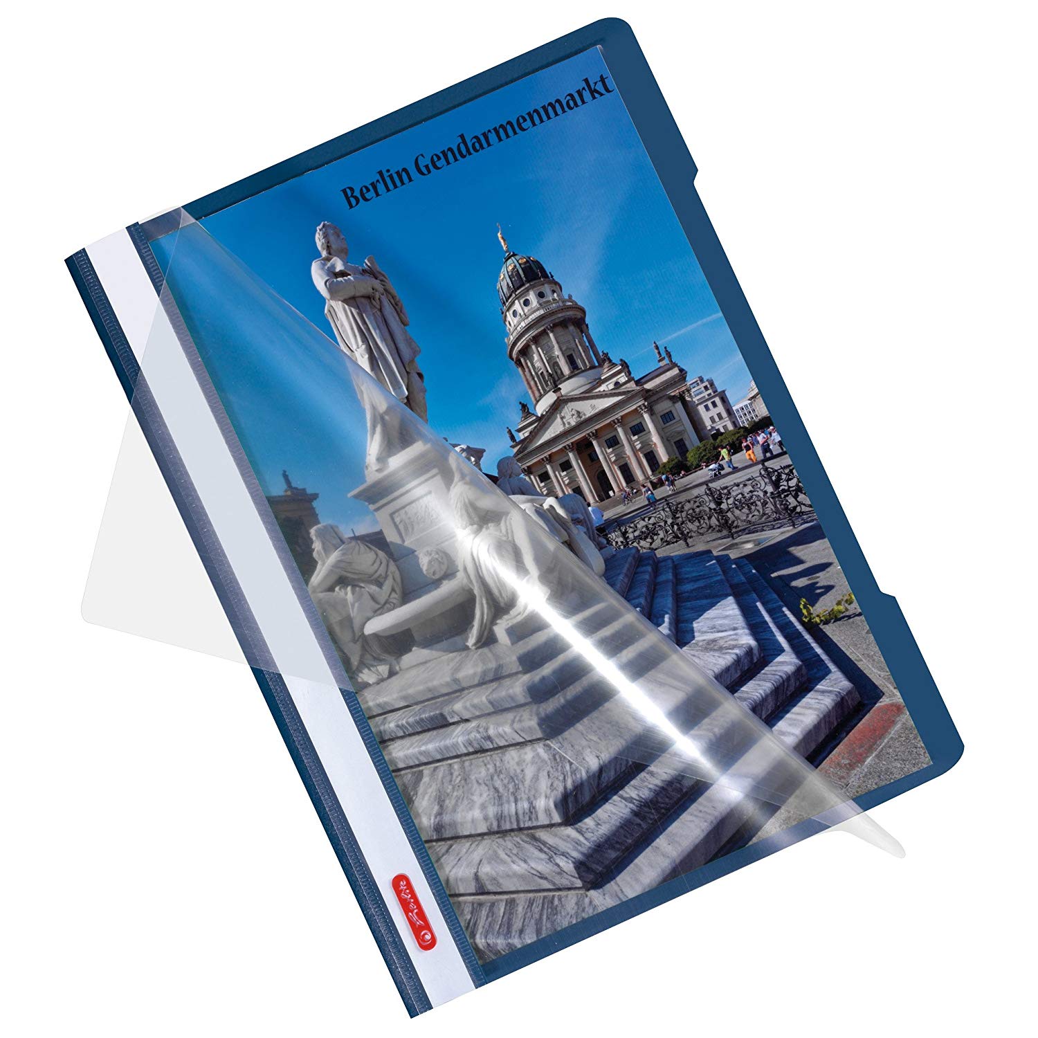 HerlitzA4 Paper Flat File - Blue (Pack of 10), 23 cm x 31 cm - Image 2