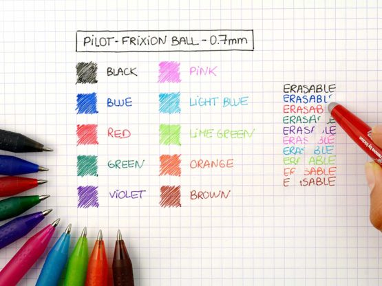 Pilot Frixion Erasable Rollerball Set 0.7 mm (Single Pen) with 3 refills - Black - Image 4