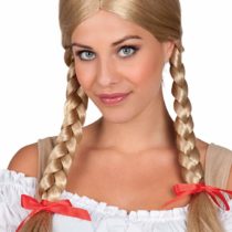 Oktoberfest Heidi Blonde Wig and Bows