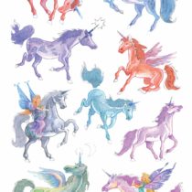 Avery 53148 Children Sticker , Unicorns , 18 stickers