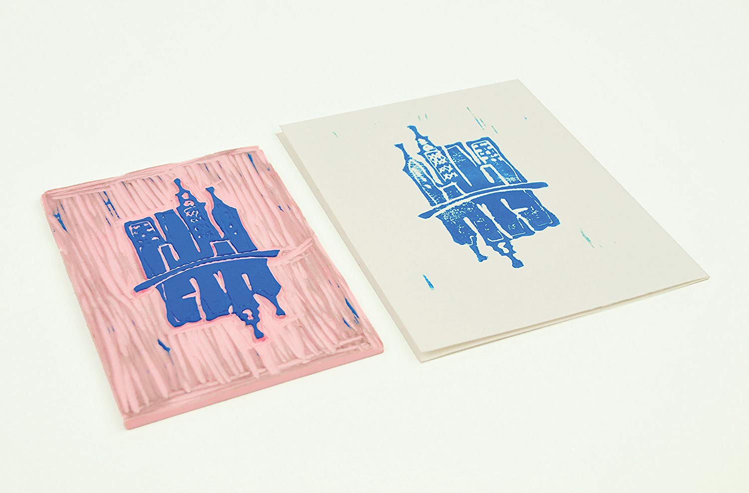 Speedball 3" x 4" Speedy-Carve Block Pink 6, for Block Printing Stampers, Carving, Lino Blocks - Image 4