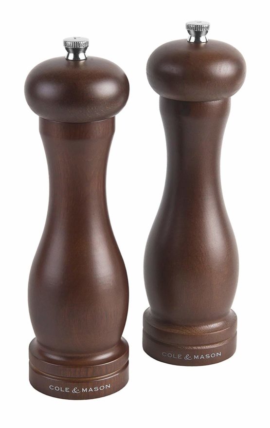 Cole&Mason Forest Capstan Pepper Mill, Wood, Dark Brown, 200mm - Image 2