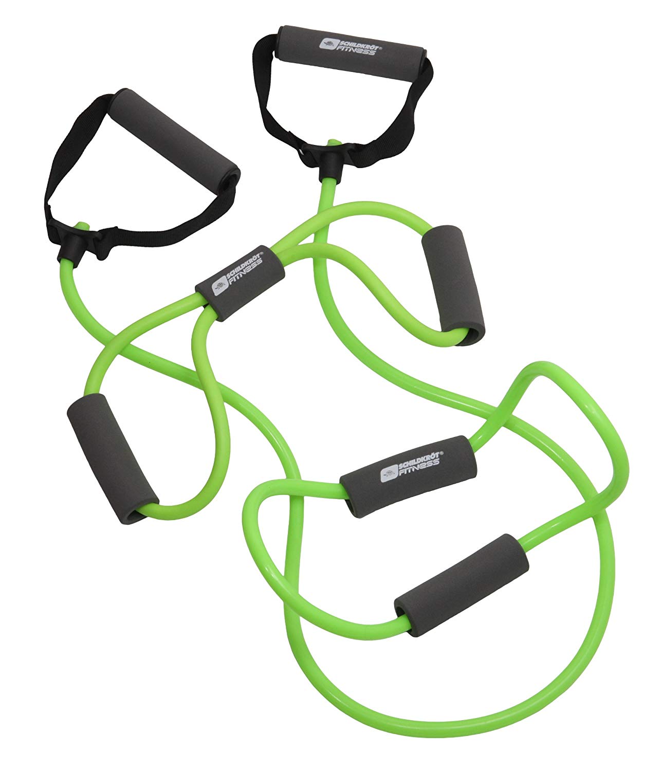 Schildkröt 3-Piece Expander Set, Green Anthracite with Resistance Levels for Fitness Training, One Size