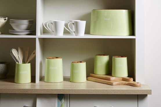 Premier Housewares Fletcher Utensil Jar - Green - Image 2