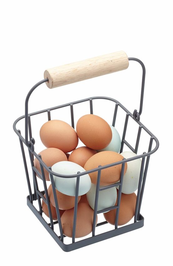 KitchenCraft Living Nostalgia Wire Egg Basket - Grey - Image 2