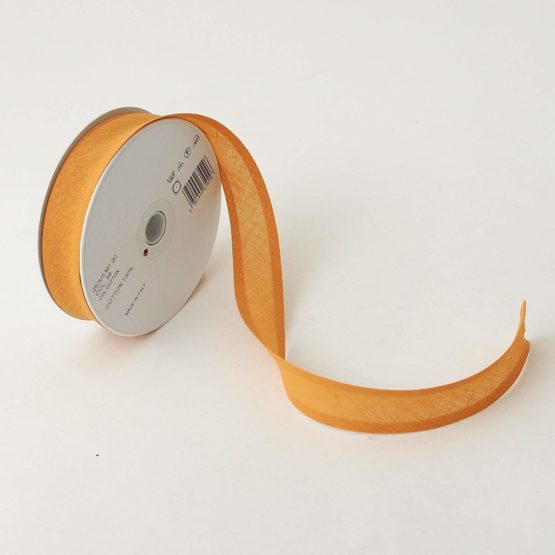 Inastri 25/5/5 mm Cotton Bias Binding, Honey Gold - Image 2