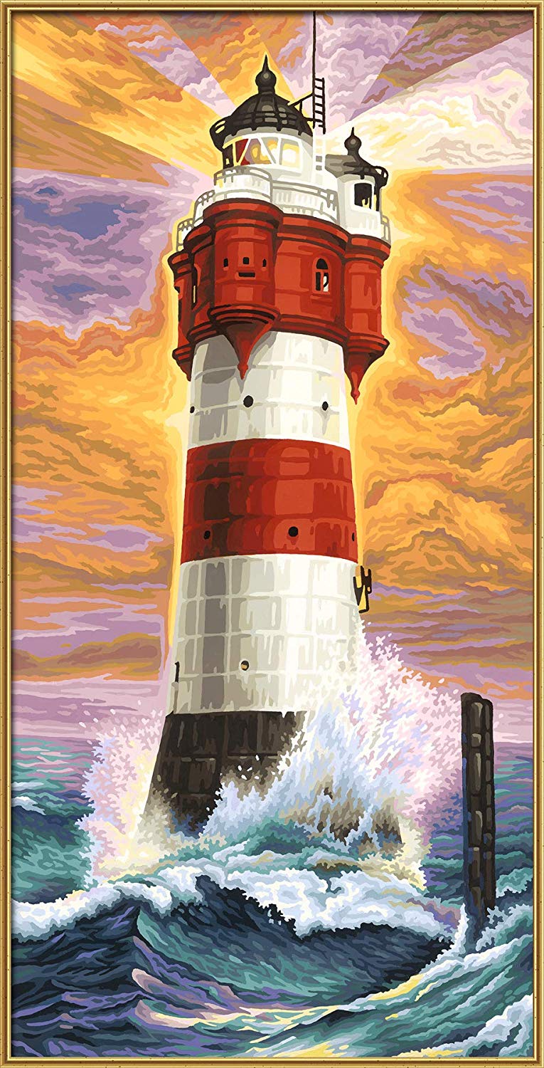 Schipper 609220399 "Lighthouse Roter" Sand Paint By Numbers Board, Multicolor, 41 cm x 81.2 cm - Image 2