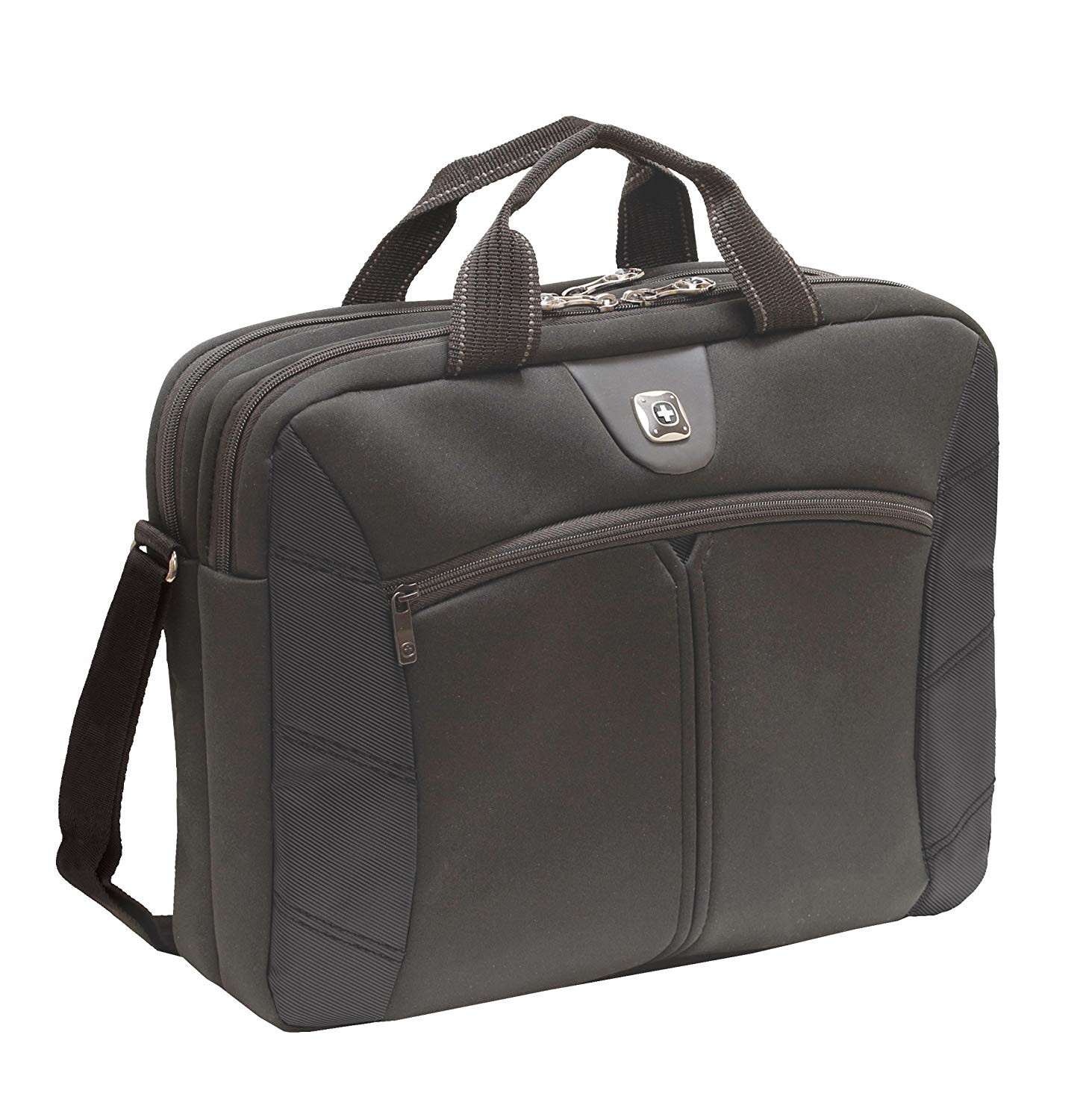 Wenger Sherpa 16-Inch Laptop Briefcase, Slim Protective Laptop & Tablet Bag, Padded Compartment, Front Quick‑Access Pocket