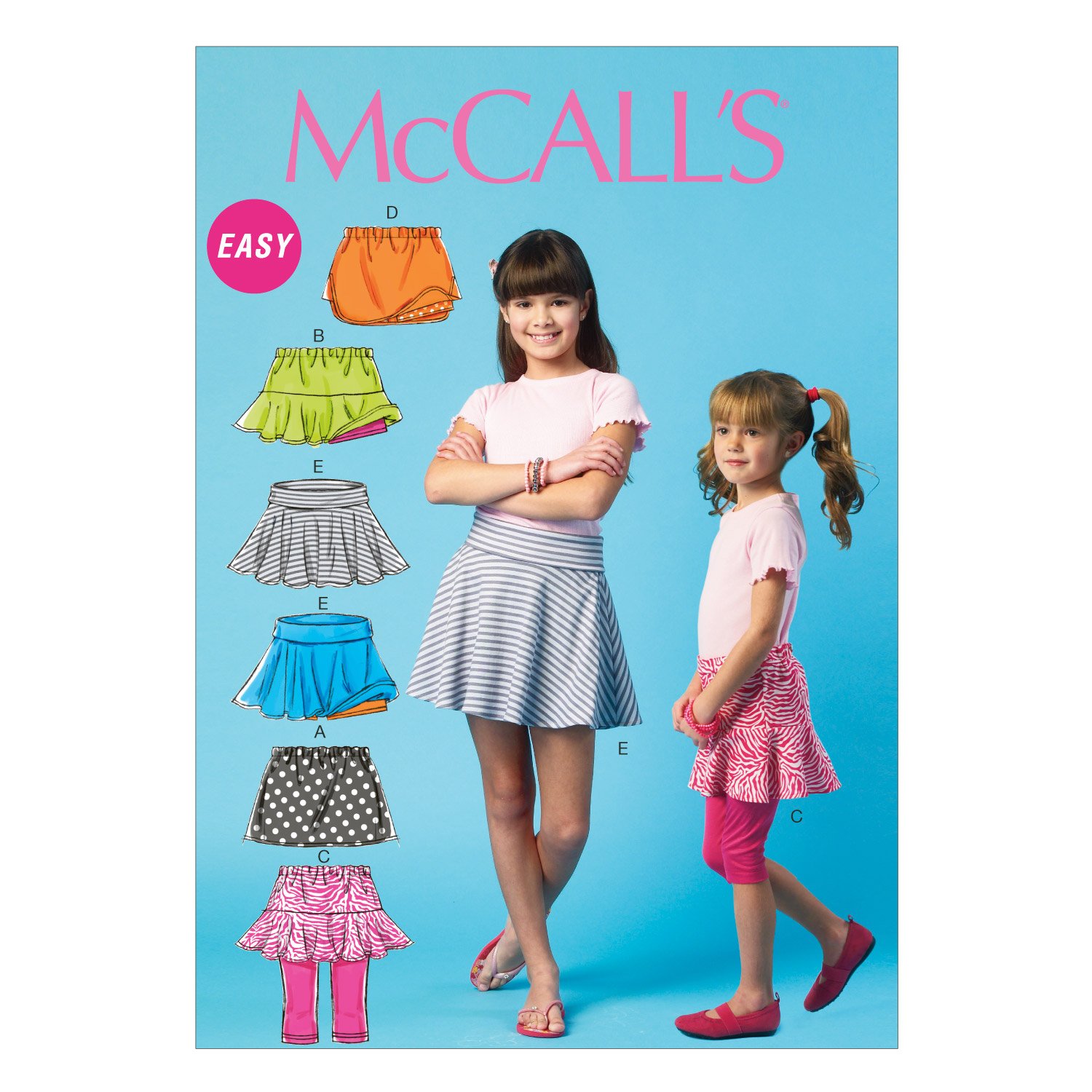 The McCall Pattern Company M6918 CHJ Girls Sewing Patterns, Multi-Colour, Multicolor, CHJ (7-8-10-12-14)