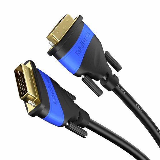 KabelDirekt – 1.5m Dual-Link DVI Cable (DVI-D 24+1, 1080p Full HD 3D) TOP Series