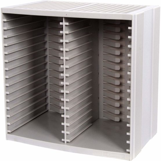 Title Fellowes CD Storage Unit, Holds 30 Discs + 18 on Top of CD Rack, Grey