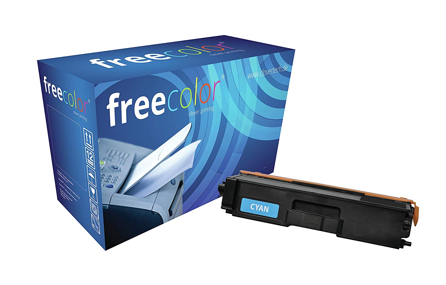 Color tn326牥C-FRC Laser Cartridge 3500p醙inas Cyan Toner Cartridge Laser Toner for Laser Printers (Laser Cartridge, 3500燩ages