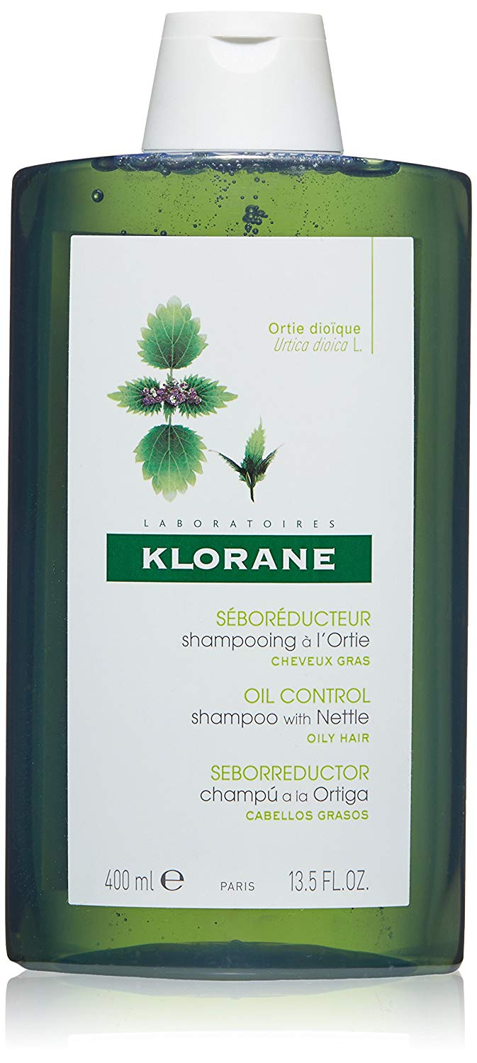 Klorane Oil Control Shampoo with Nettle 400ml, Transparent, 400 ml (Pack of 1)