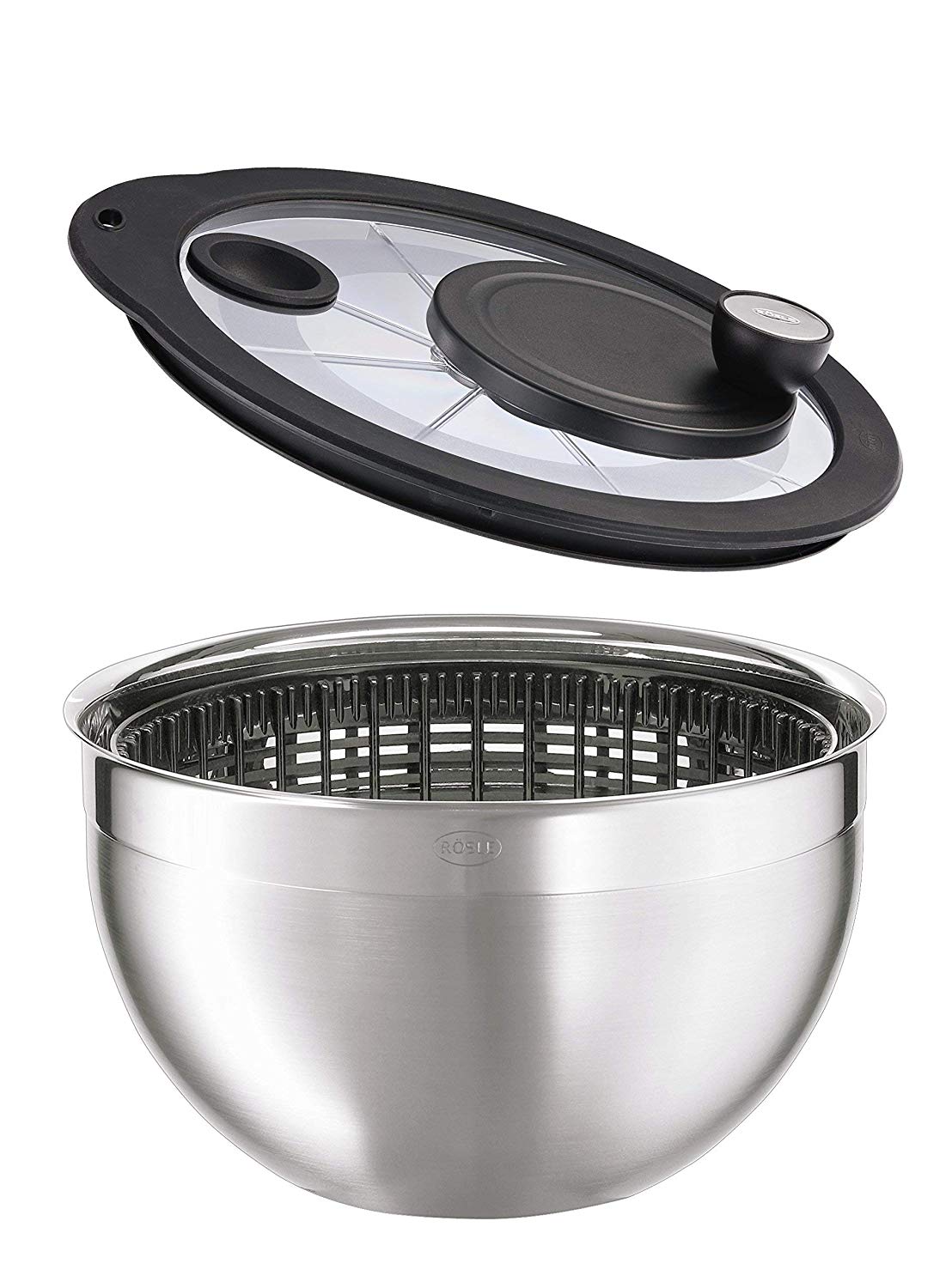 Rösle Salad Tools & Spinners, Stainless Steel 18/10, Large Spinner