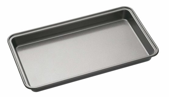 MasterClass KCMCHB32 Non-Stick Traybake/Brownie Tin, Carbon, Grey, 34 x 20 cm (13.5 x 8 inches)