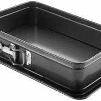 IBILI Springform Set Rectangular with Extra Base 28x18 cm, rolled steel plate, Black, 28 x 18 x 5 cm