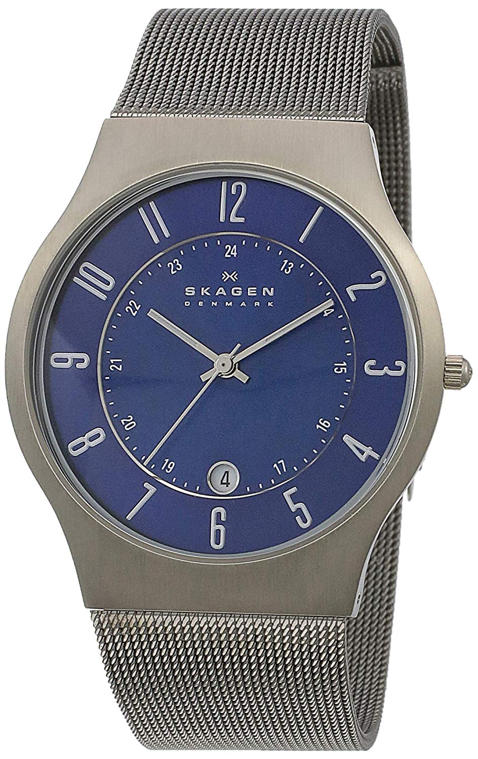 Skagen men's sundby titanium and discount stainless steel mesh casual quartz watch