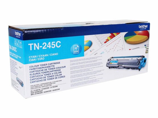 Brother TN-245C Toner Cartridge, Cyan, Single Pack, High Yield, Includes 1 x Toner Cartridge, Brother Genuine Supplies - Image 2