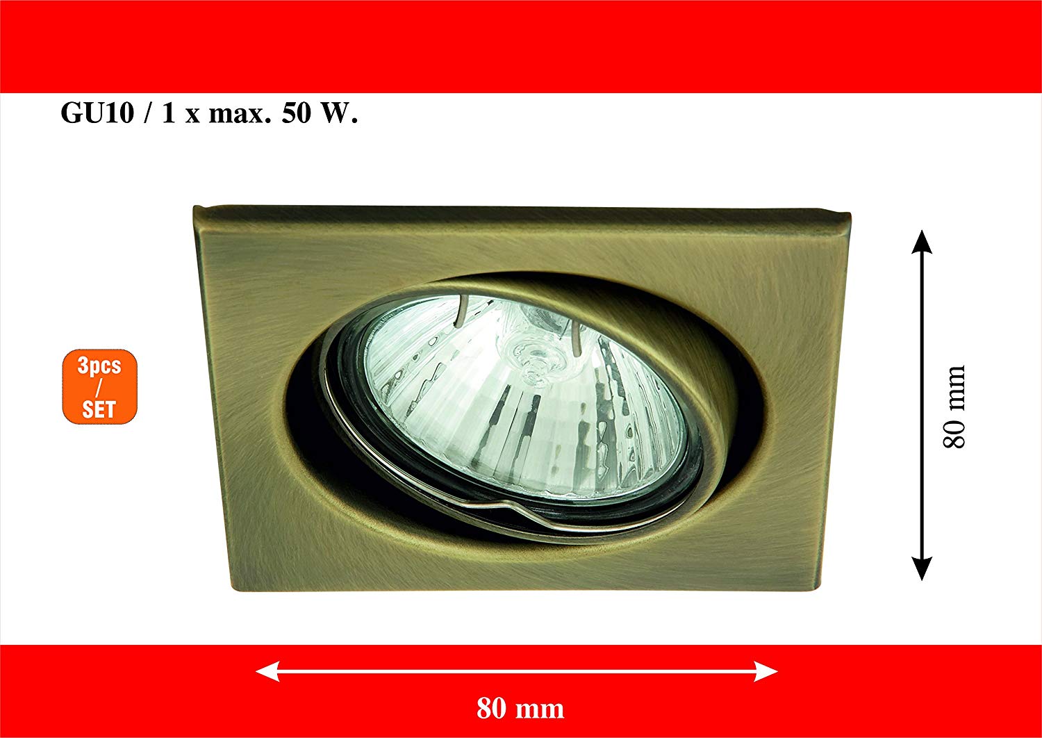 Raba Lux Spotlight Fitting Light 1135, Bronze - Image 2