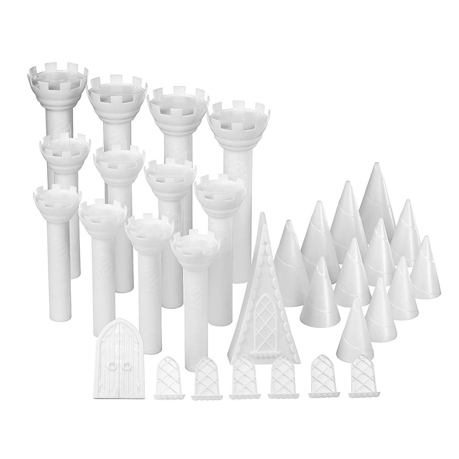 Wilton Castle Cake Tin Set, 32 Pieces, Multicolor, 16.22 x 27.4 x 32.480000000000004 cm