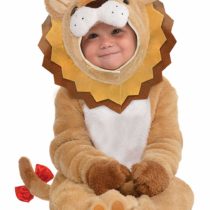 amscan 10132324 Baby Lion Costume with Detachable Hoodie-Age 6-12 Months-1 PC