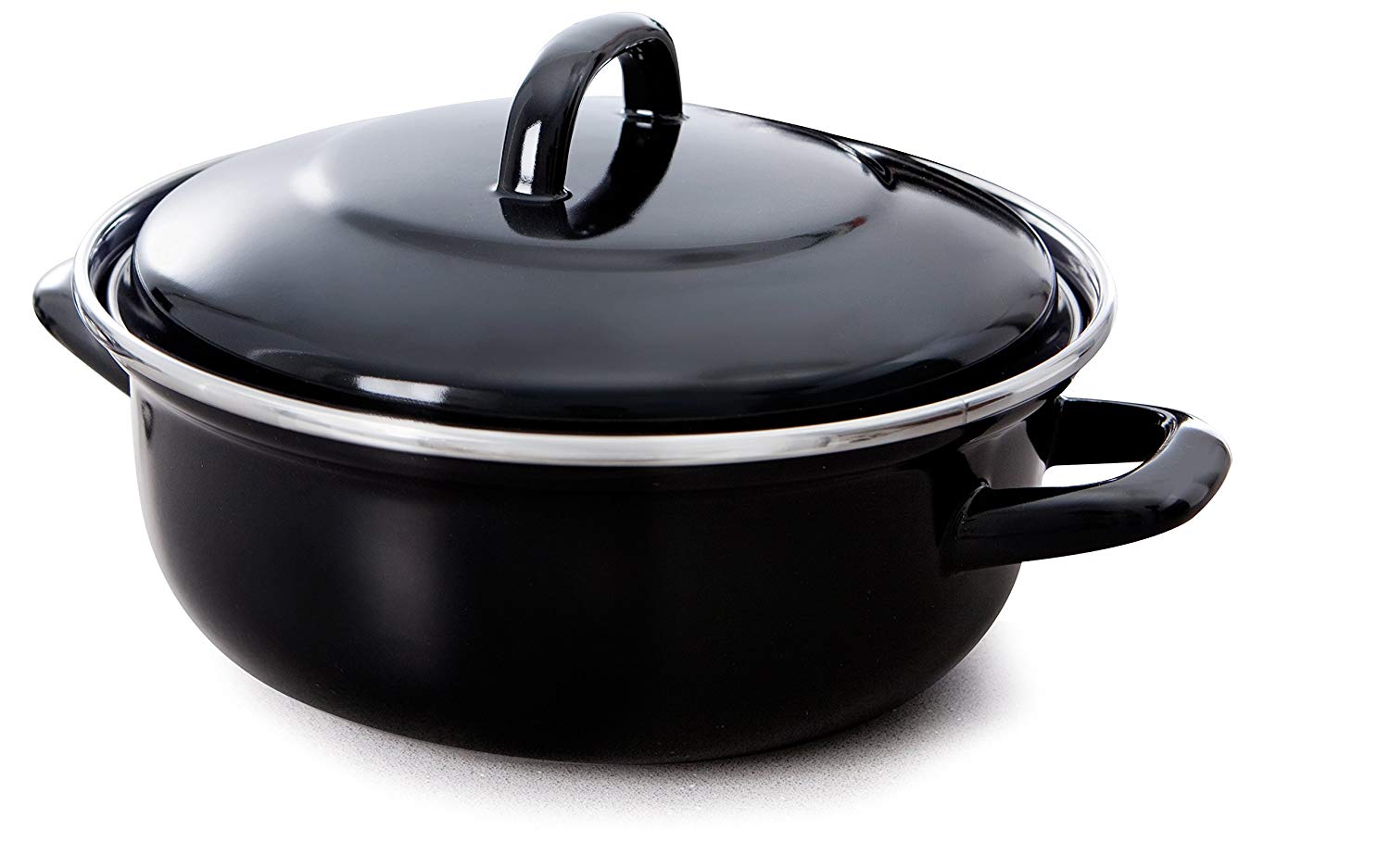 BK Cookware B1208.528 28 cm 4 Litre Fortalit Dutch Oven, Black