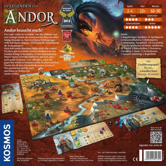 Kosmos 691745 The Legends of Andor [German Language Product], Awarded Kennerspiel des Jahres 2013 - Image 2