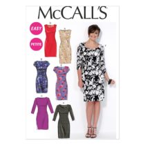 McCall's Patterns MC7085 A5, Miss Petite Dresses,Sizes 6-8-10-12-14