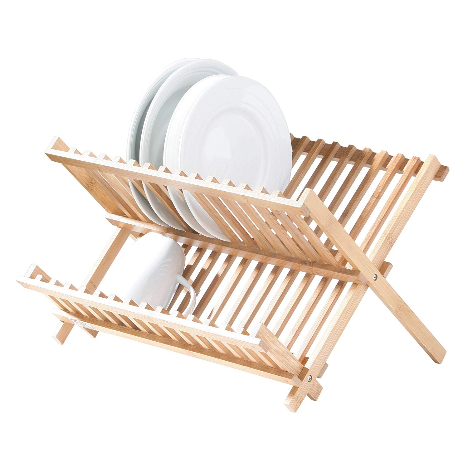 Premier Housewares Bamboo Folding Dish Rack