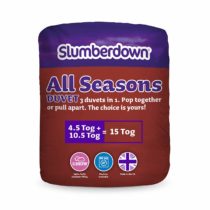 Slumberdown All Seasons King Size Duvet 4.5 Tog Plus King Size Duvet 10.5 Tog 3 in 1 Combination All Seasons Duvet King Size