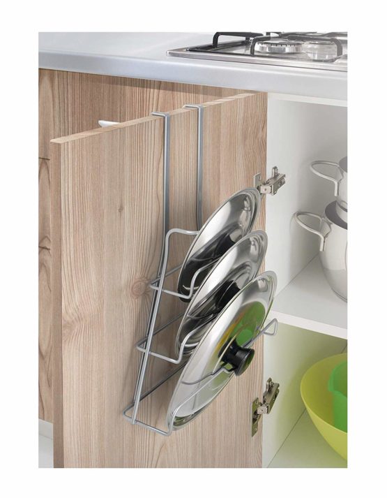 Metaltex Pot lid holder Galileo, Metal, Silver