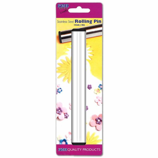 PME RP80 Stainless Steel Rolling Pin 15 cm (6-Inches), Silver - Image 2