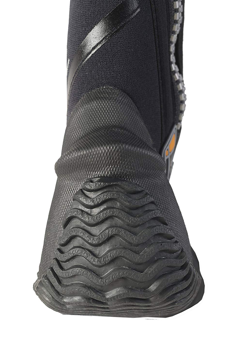 SEAC Basic HD, 5 mm neoprene diving boots with side zip and semi-rigid sole, Black, XL - Image 2