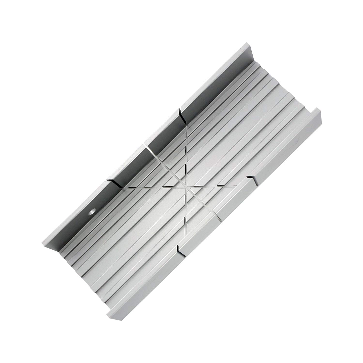 Modelcraft Aluminium Mitre Box, grey, PSA35/260, 140mm x 5.5in x 5.5in