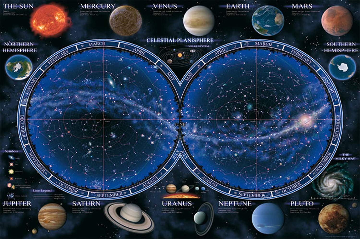 Ravensburger - Celestial Map 1500 Piece Jigsaw Puzzle ...