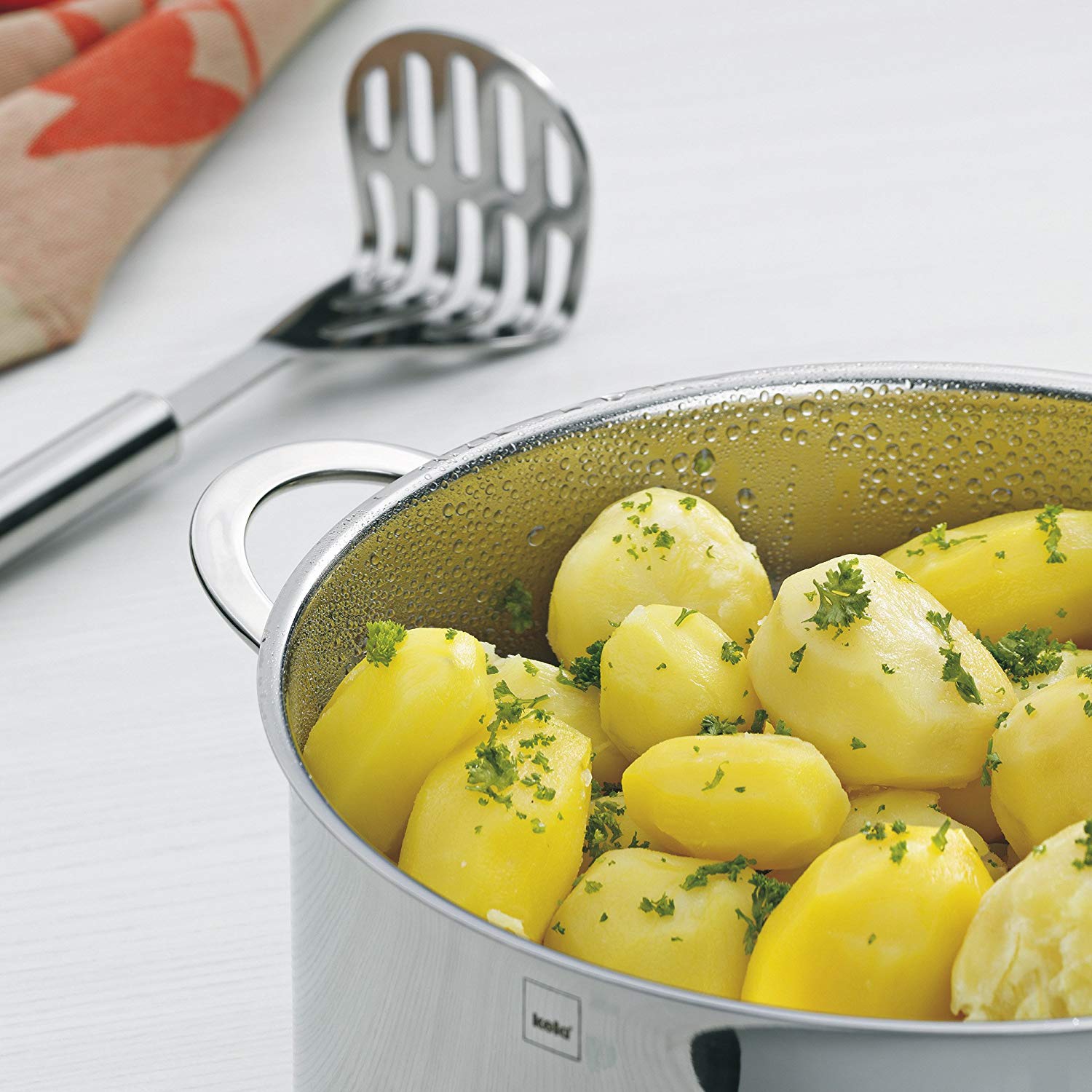 Kela "Cailin Stock Pot, Stainless Steel, silver shiny, 28 cm, 28 x 28 x 21.5 cm - Image 4