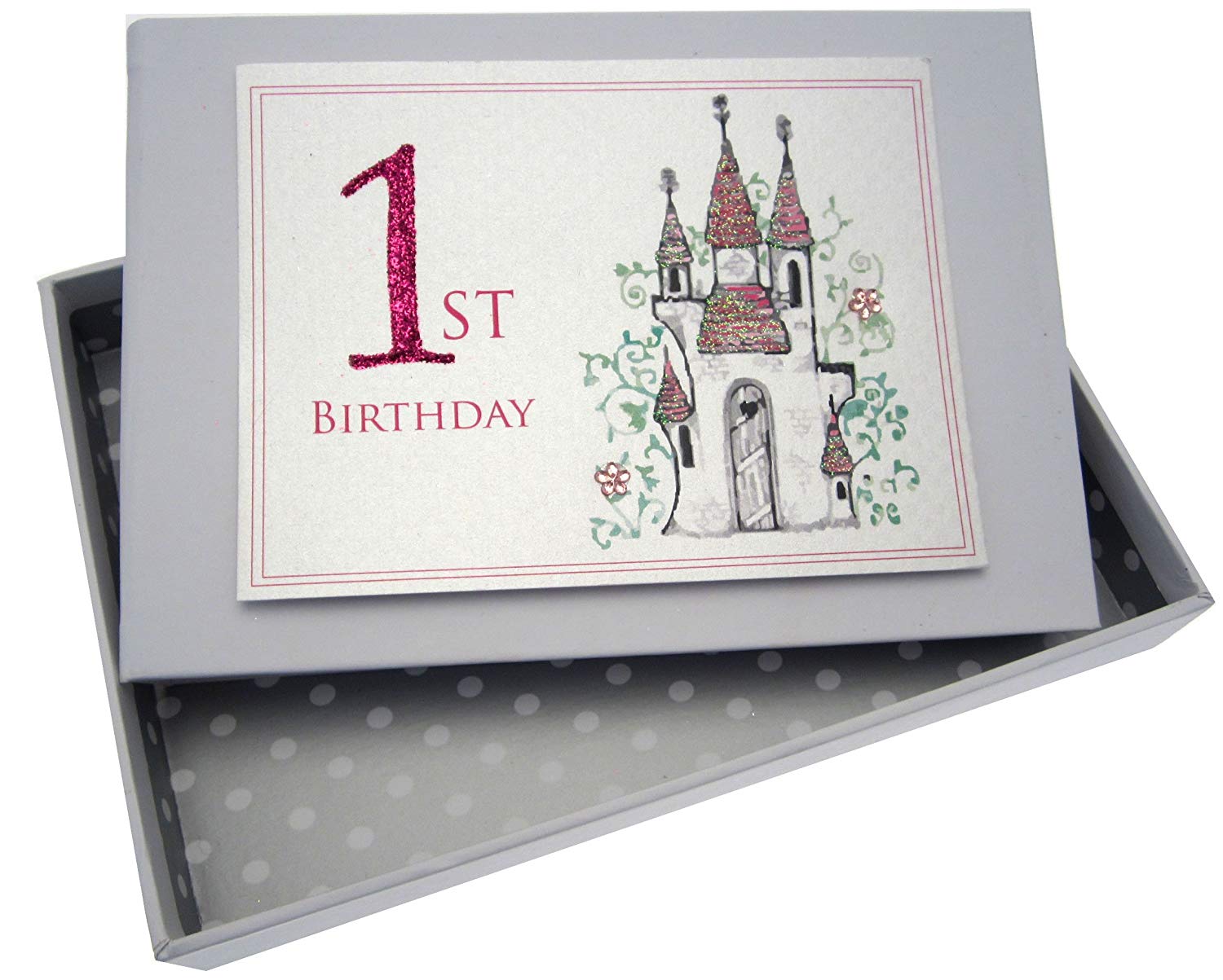 White Cotton Cards Castle Age 1 Tiny Photo Album, Code CAS1T, 12.5x17.5x2.5 cm
