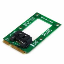 StarTech mSATA to SATA HDD / SSD Adapter – Mini SATA to SATA Converter Card - mSATA to SATA 2.5/3.5 Hard Drive Adapter Converter Card (MSAT2SAT3), Red