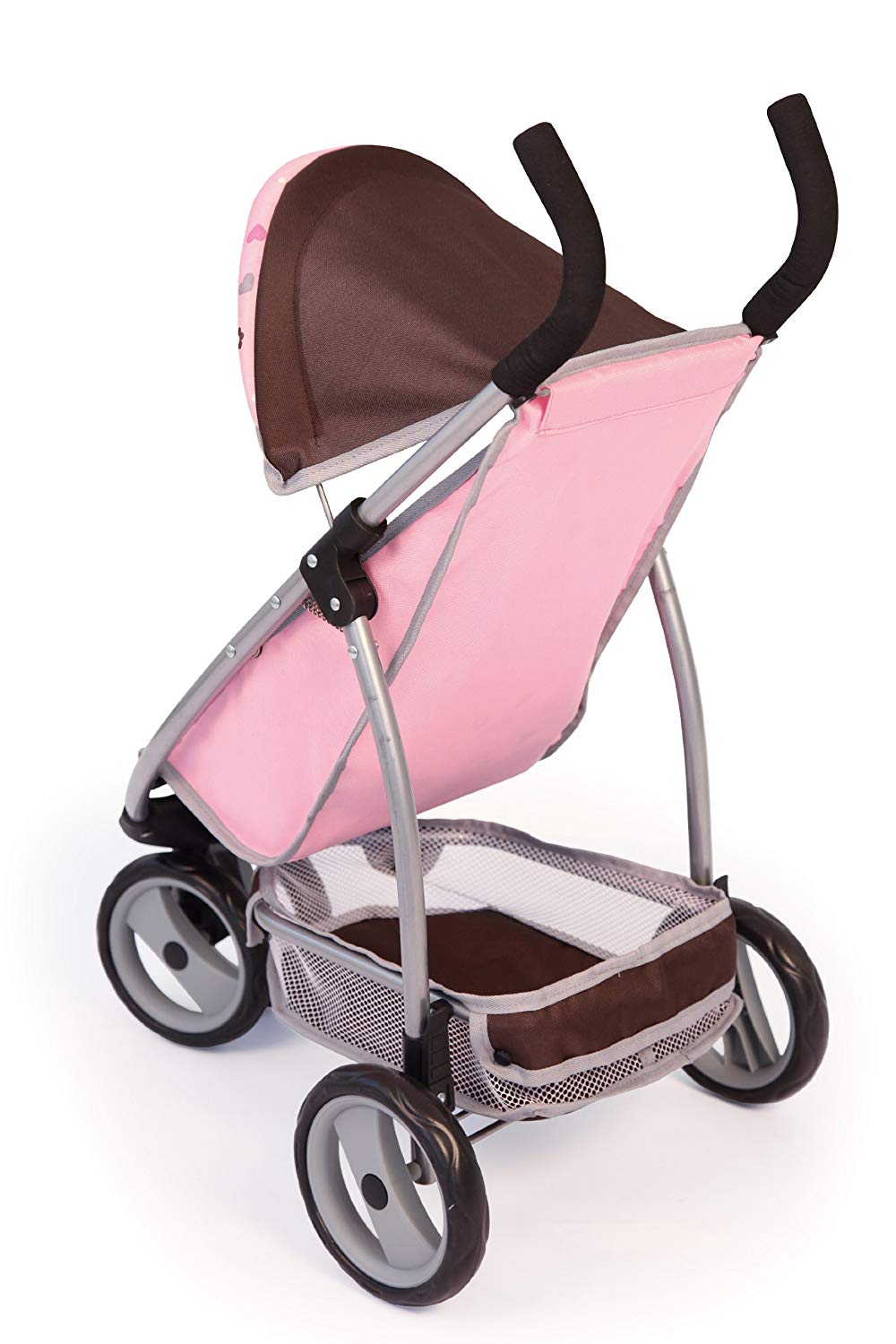 Bayer Design Dolls stroller, Jogger Sport, soft-grip, swivel front wheels, modern, Pink, Large - Image 2