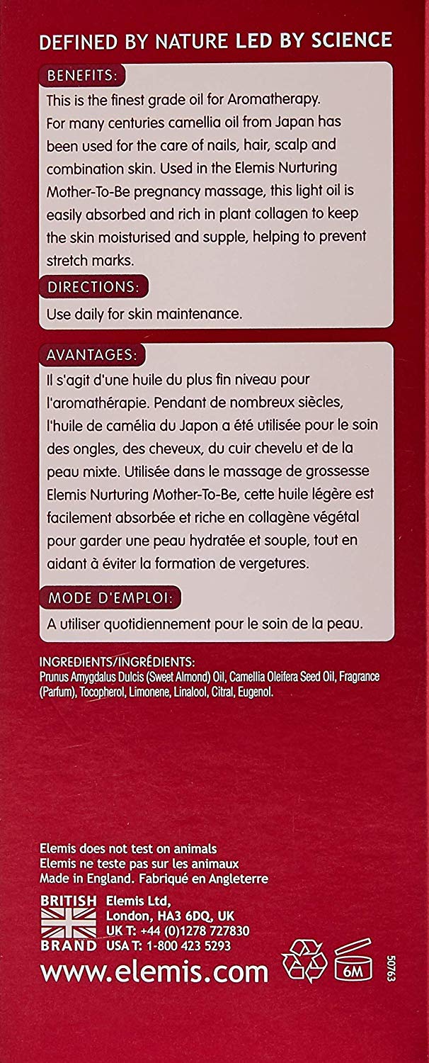 ELEMIS Japanese Camellia Body Oil Blend, Hydrating & Nourishing Body Oil with Camellia, Rosehip & Squalane - Image 3